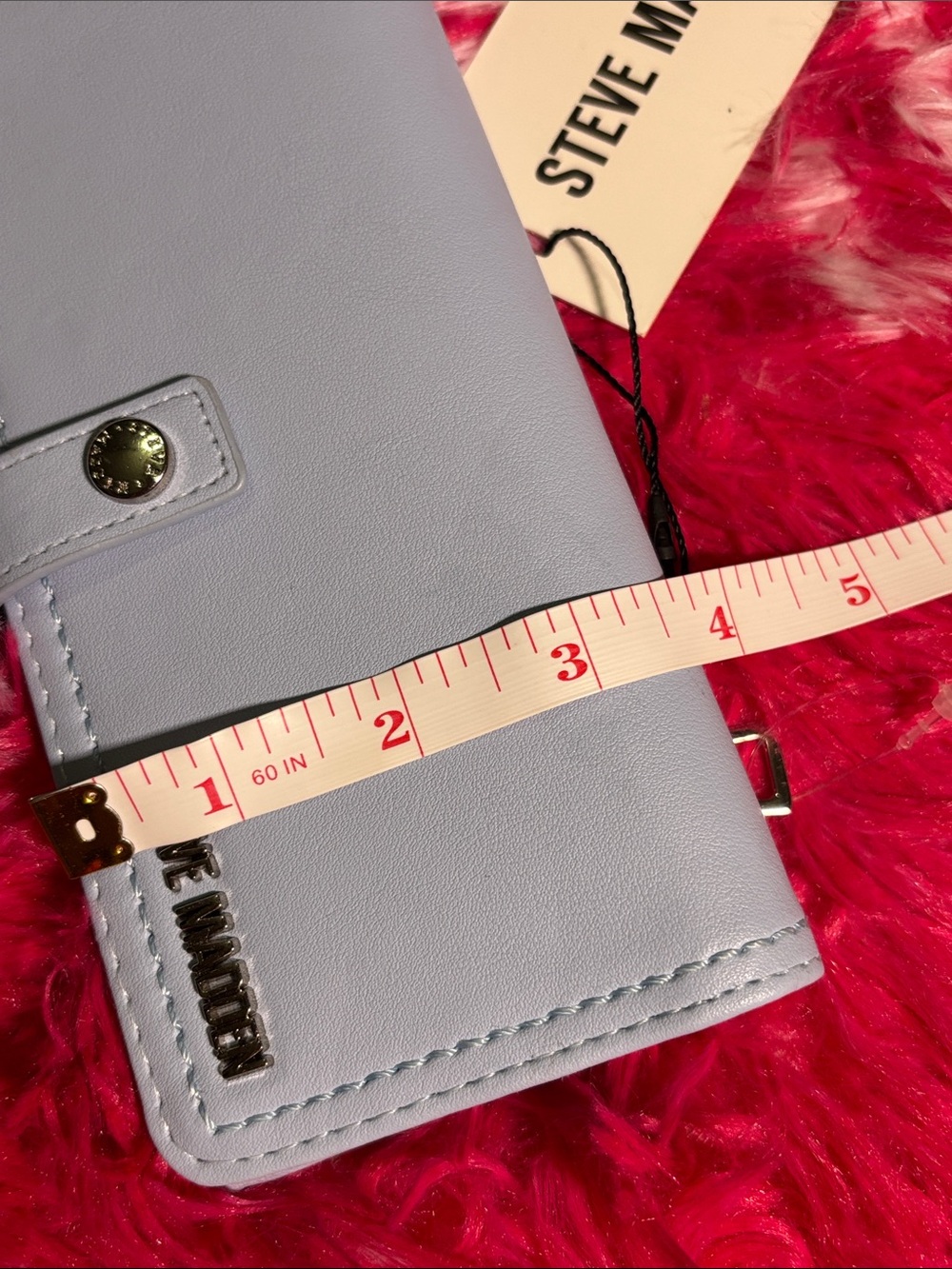 Steve Madden Aura Wallet NWT Foldover Snap Closure Card Holder w zipper pocket - Picture 6 of 6
